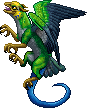 Emerald Psittarx Dragon